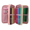 Depesche 13278 Ylvi 3 Compartment Pencil Case Colour Cloud, pink,