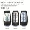 TECART Leather Keyless Entry Remote Shell Case Fit for Genesis