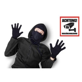 Print&Bind Center Warning Sign Warning Sticker 10.5 x 10.5 cm Pack of 3