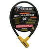 Trimax TQ1532 Trimaflex Integrated Keyed Cable Lock, Yellow / Black,