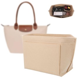 AYSYR Bag Organiser for Longchamp,Bag Organiser Insert Large Capacity,Handbag Organiser Convenient Storage,Tote Bag Organiser Multi-Pocket,Andbag Organiser Insert(26 * 20 * 13cm)