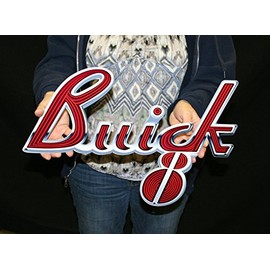PhotoSteel Metal Wall Sign with Buick 8 Emblem - 18" x 13"