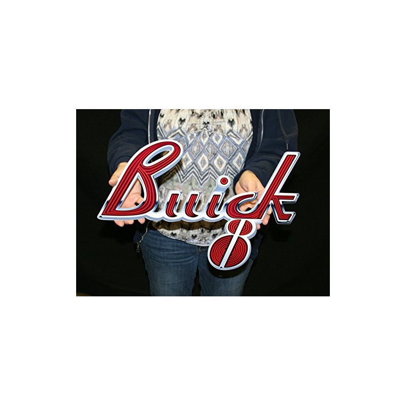 PhotoSteel Metal Wall Sign with Buick 8 Emblem - 18"