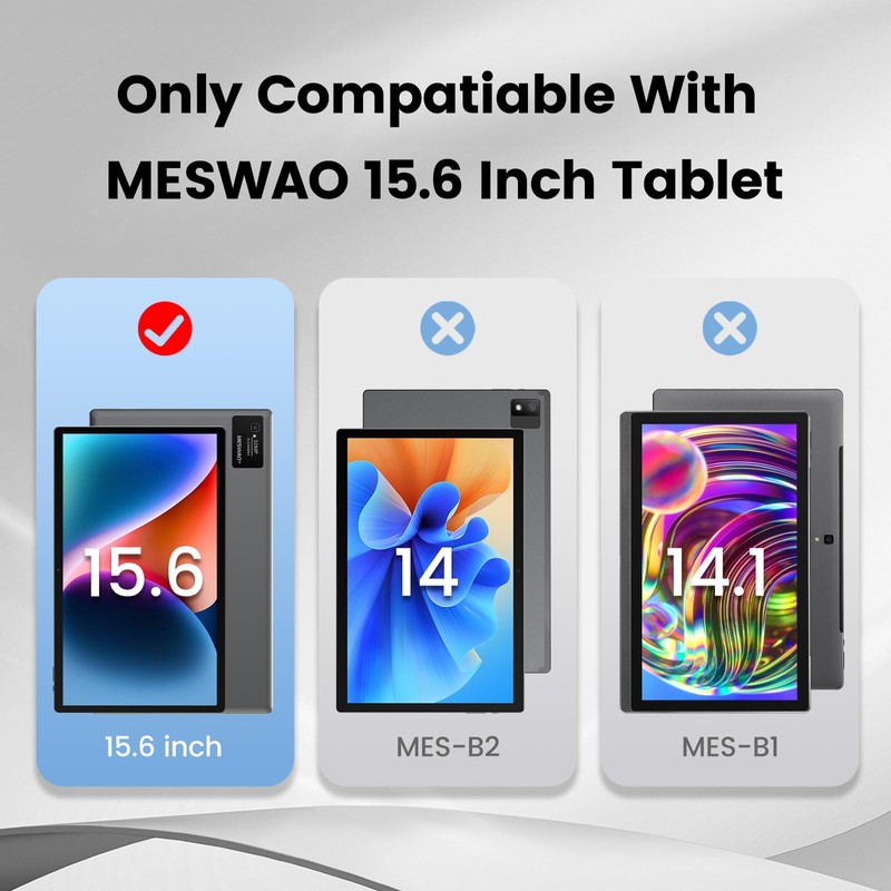 Upgraded Tablet Case Only for MESWAO 15.6 Inch Laege Tablet,