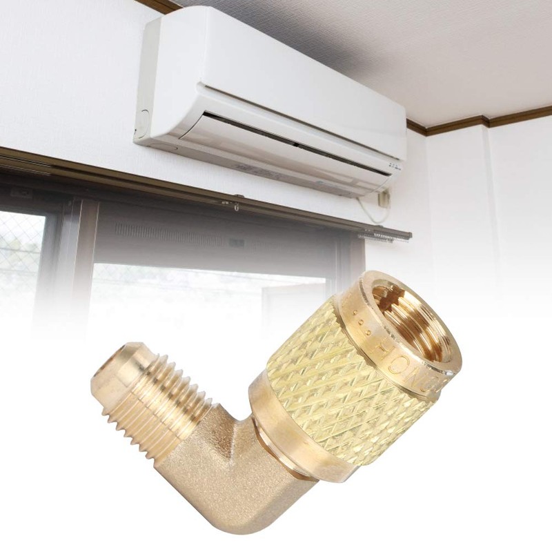 GLOGLOW Air Conditioning Adapter, R410 Male Thread 1/4 to Female