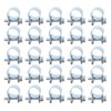CENPEK 30 Pieces 3 Sizes Mini Hose Clamps, Adjustable Pipe