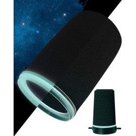 Parabrisas de micrófono personalizado para micrófono Shuer SM7B, SM7dB y MV7 – Filtro POP RK345B de repuesto con anillo de retención de color (brillante)