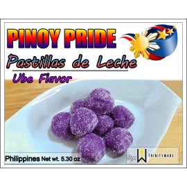 Pinoy Pride Pastillas de Leche Candy, Pinoy Snacks, 50-60 Pcs, 10.60 oz 3 Flavors - Ube