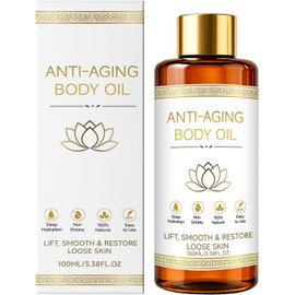 Aceite Corporal Antiedad con Rosa Mosqueta y Almendras Dulces, 100 ml Textura ligera, sensación no grasa, nutrición diaria para piel madura y seca