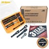 Hi-Spec 43-Piece 1/4 Inch Hex Impact Wrench Set Includes flexible