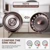 Mudder 3 Pcs Kitchen Sink Drain Strainer and Stopper Stainless
