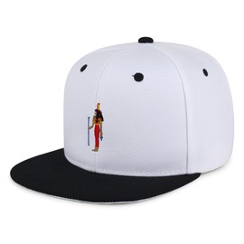 JPAK Egyptian Queen Holding Ankh Hip-Hop Snapback Hat Embroidered Baseball Cap Cleopatra Ankh