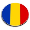 1 x Round MDF Magnet - Romania Flag Romanian Travel