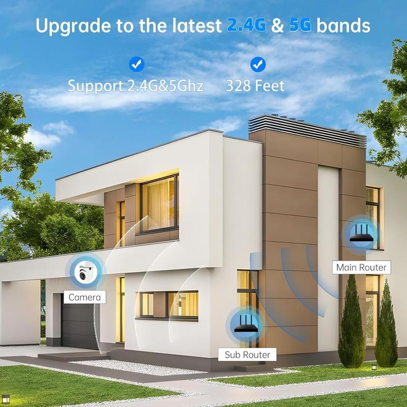 Light bulb camera 5G&2.4GHz WiFi 3MP Security Cameras Wireless Outdoor