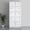 MVISUAL Reusable Magnetic Labels 4x2 Inch White, Dry Erase Magnetic