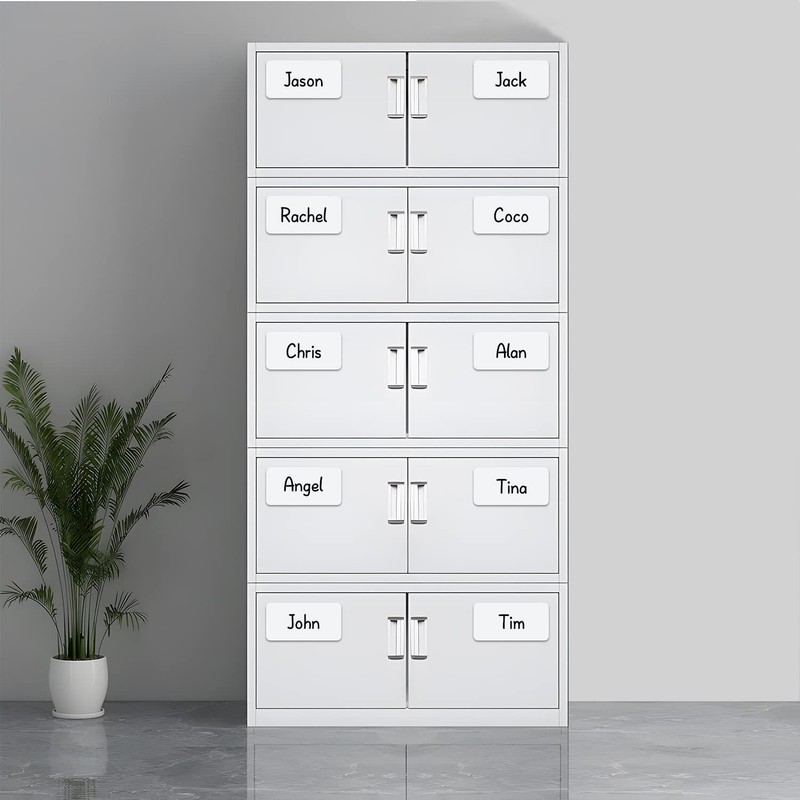 MVISUAL Reusable Magnetic Labels 4x2 Inch White, Dry Erase Magnetic