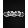 QWORK® 200PCS Coin Capsule Coin Holder - 25mm - Plastic