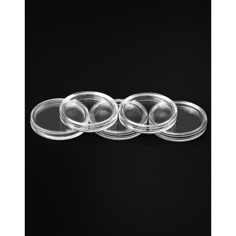 QWORK® 200PCS Coin Capsule Coin Holder - 25mm - Plastic