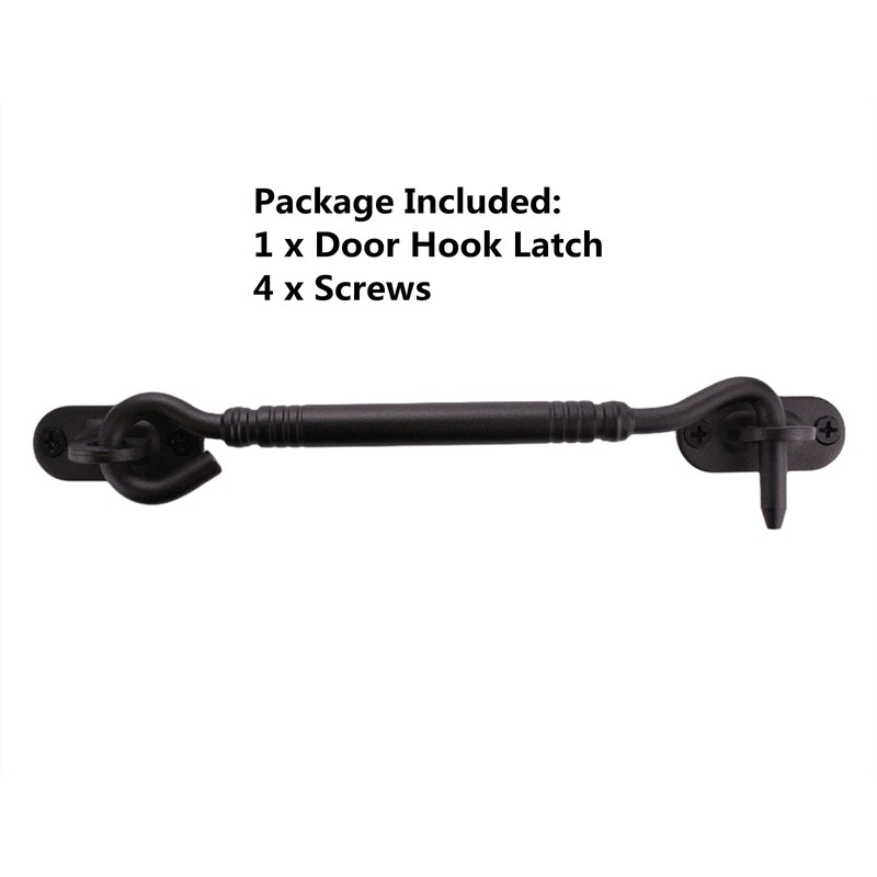Runningfish 6" Barn Door Lock Sliding Door Lock Barn Gate