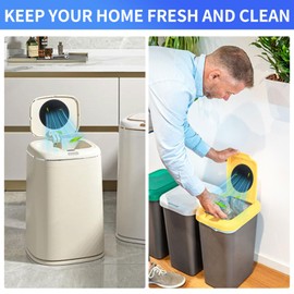 Trash Can Deodorizer Filters, 36 Pack Stick-on Garbage Can Deodorizer Odor Filter Refills, Activated Charcoal Filters for Indoor Kitchen Compost Bin Pail, Trash Cans, Recycle Bins