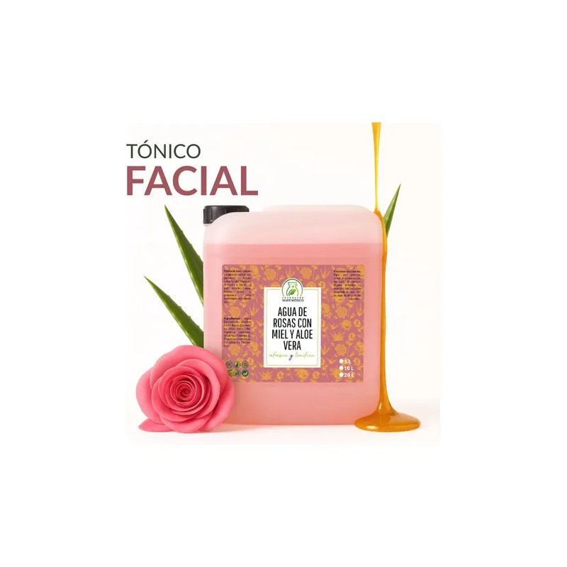 Agua De Rosas Con Miel Orgánica & Aloe Vera Calma