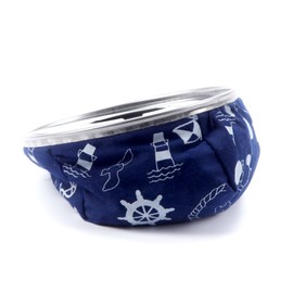 Amarine Made Stainless Windproof Bean Bag Ashtray, Blue or Red (Blue)