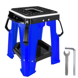 RUTU Dirt Bike Stands and Lifts - Motorcycle Stand Universal Panel - Includess Tool Tray and handle - Commonly used on Dirt Bike Motocross - 500lbs - Blue