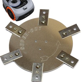 Blade Disc Stainless Steel / Aluminium for Segway Navimow - 6 Fixed Ceramic Hob Scraper Blades - Robotic Lawnmower - i105 - i108E Series - Heavy Duty! Robotic Lawnmower Tuning Blade Plate