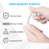 SATUY 24 Pcs 3.25 Inch Valance Clips, Clear Plastic Valance