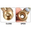 sourcing map Brass Air Ball Valve Shut-Off Switch 1/4 Inch