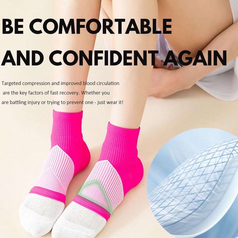 H HOME-MART Plantar Fasciitis Socks with Arch Support, Foot Care