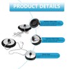 Universal Bath Plug with Chain Bathroom Sink Plug Replacement Drain