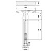 INTRA-TEC Garage Door Handle Aluminium F1 9 x 82 mm