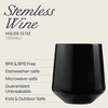Drinique Unbreakable Stemless Wine Glasses - Set of 4 -