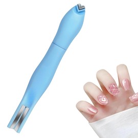 1 Pcs Nail Magnet 3 Way Strong Magnet Cat Eye Nail Art Tools Beginner DIY Pro Heart 3D Nail Art Tools Self Home (Blue)