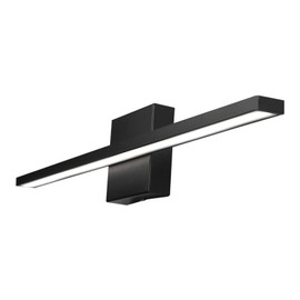 maxreallux LED Bathroom Vanity Mirror Light 24inch 20W Makeup Brightness 4000K 6000K Cool White Black Aluminum Modern Style Wall Room Fixtures Supply Multiple Color (Multi-Colored)