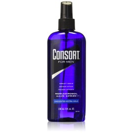 Consort Extra Hold Non-Aero Hair Spray Pump, Unscented, 8 Ounce
