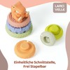 LARCIVELLE Stacking Tower Dinosaur Pack of 7