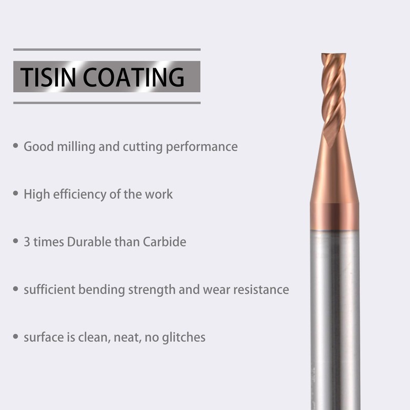 2 mm CNC End Mill Carbide 4 Cutting Edges 5