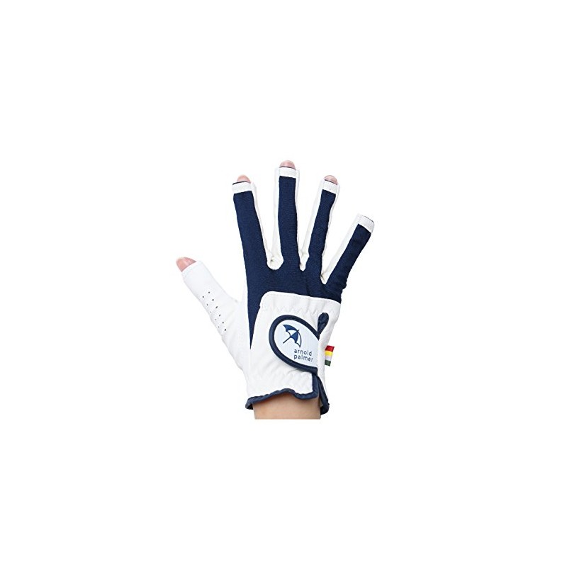 [アーノルドパーマー] ゴルフ 右手用グローブ レディース ネイル APG-03HR WH/NV