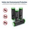 HiQuick 2800mAh AA Rechargeable Batteries High Capacity Performance, Per-Charged 1.2V