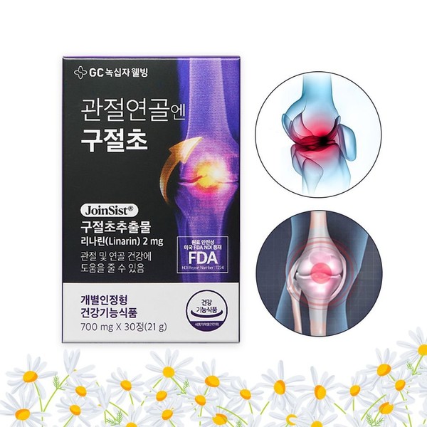 Green Cross Wellbeing 3 boxes of Gujeolcho extract for joint cartilage / 녹십자웰빙 관절연골엔 구절초 추출물 3박스