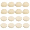 PATIKIL 30mm Half Wood Beads, 30 Pack Unfinished Natural Wooden