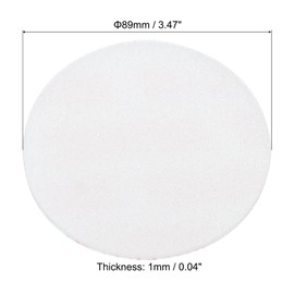 PATIKIL 89mm/3.47inch Foam Lid Liner, 200Pcs PS Foam Resistant Tamper Pressure Sensitive Seal for Bottle Cap Liners Seals, White Red