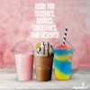 Signature Packaging Strong Plastic Smoothie Cups with Dome Lids -