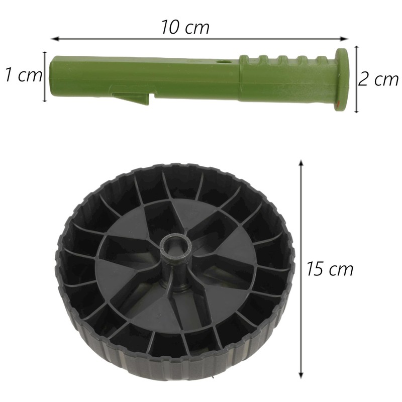 Cast Plastic Wheels Wheels for Garden Wheelbarrow "Load & Go"