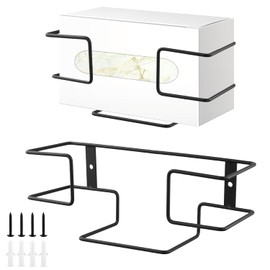QWORK® 2 Pack Wall Mount Glove Dispenser Rack Glove Box Holder for Gloves and Tissues - for Lab, Commercial and Home Use