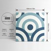 COLAMO Luxury 10PCS Glossy Blue Peel and Stick Tile,Self Stick