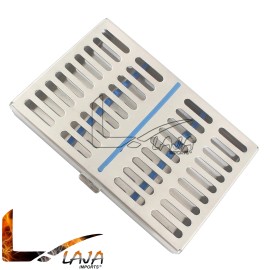 LAJA IMPORTS 3 Pcs Dental Surgical Lab Autoclave Sterilization Cassette Box For 10 Instrument