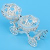 Rhinestone Decorated Pumpkin Carriage Jewelry Box Metal Crafts Gift Tabletop